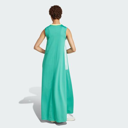 ADIDAS ORIGINALS Robe longue 3 bandes Soft Mesh Tiro Cut Semi Court Green FEMME