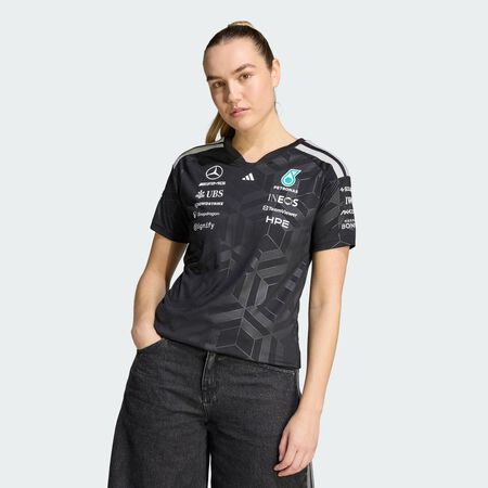 ADIDAS PERFORMANCE MAILLOT PILOTE MERCEDES - AMG PETRONAS FORMULA 1 TEAM Black FEMME
