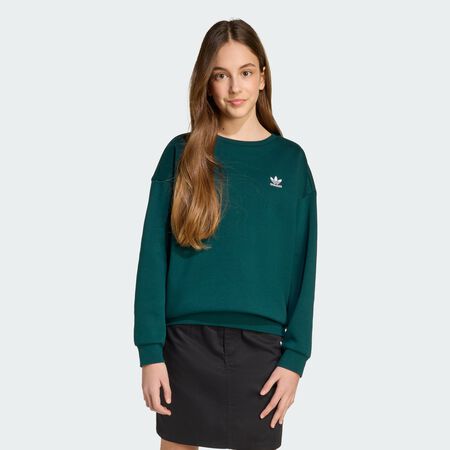 ADIDAS ORIGINALS Boyfriend Crew Sweatshirt Aurora Ivy JUNIOR
