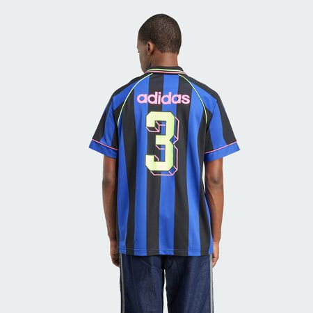 ADIDAS ORIGINALS Maillot rayé jacquard Semi Lucid Blue / Black HOMME