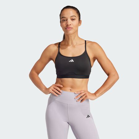 ADIDAS PERFORMANCE Brassière de training 3 bandes Aeroreact Black FEMME
