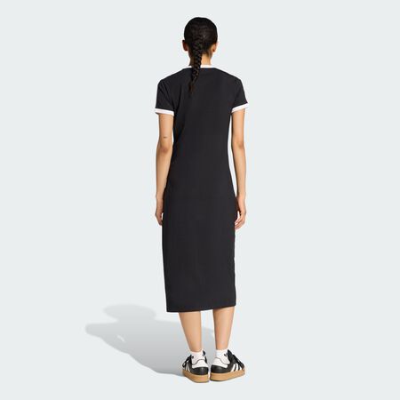 ADIDAS ORIGINALS ROBE 3 BANDES (SLIM) Black / White FEMME