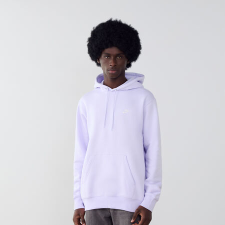 HOODIE CLUB SMALL LOGO : LILAS/BLANC