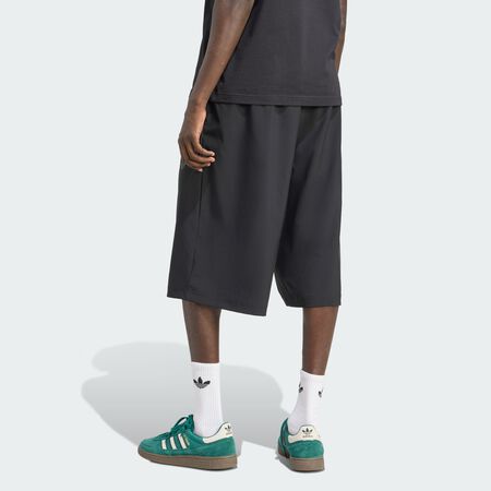 ADIDAS ORIGINALS Short nylon oversize Firebird Black HOMME