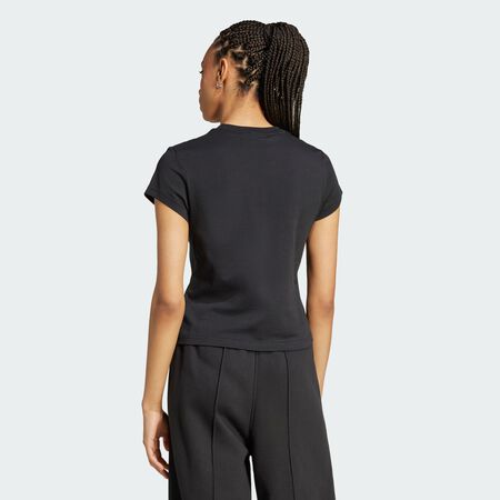 ADIDAS ORIGINALS T-shirt slim Essentials Black FEMME