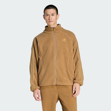 ADIDAS ORIGINALS VESTE DE SURVÊTEMENT MOLLETON BORG TEAMGEIST Cardboard HOMME