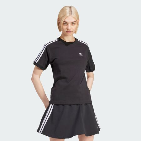 ADIDAS ORIGINALS T-shirt 3 bandes Black FEMME