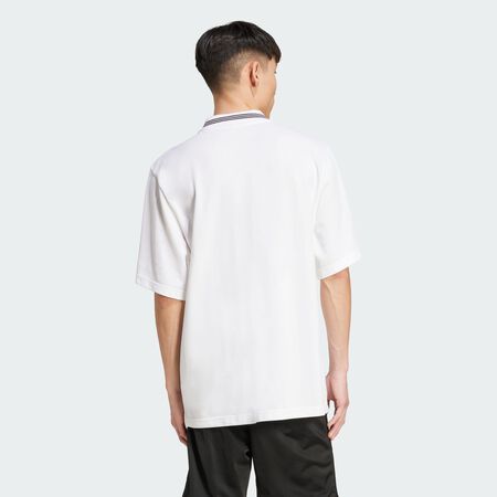 ADIDAS ORIGINALS Polo adidas Adicolor Loose White / Black HOMME