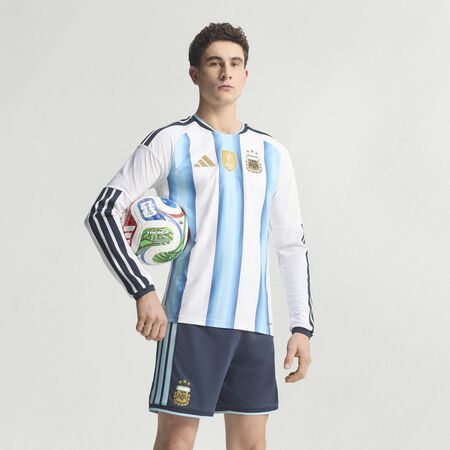 ADIDAS PERFORMANCE Argentina 26 Home Authentic Long Sleeve Jersey White / Icey Blue / Light Blue MEN