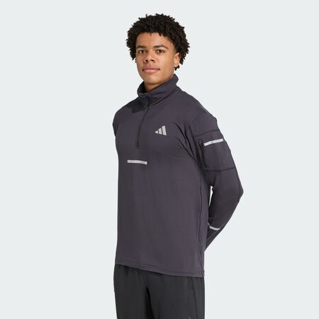 ADIDAS PERFORMANCE Adi365 Running CLIMAWARM+ Half-Zip Black MEN