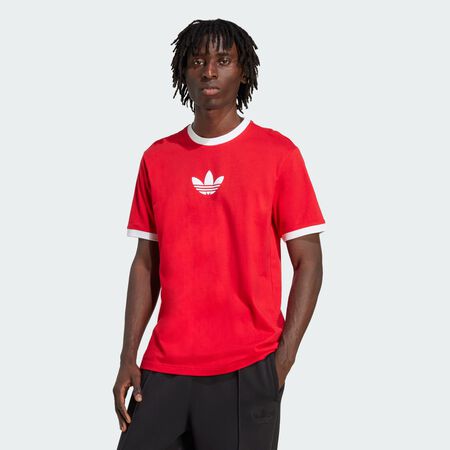 ADIDAS ORIGINALS T-shirt adidas Adicolor Loose 2000s Cali Better Scarlet / White HOMME