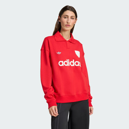 ADIDAS ORIGINALS Sweat-shirt de football graphique Better Scarlet FEMME