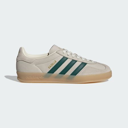 ADIDAS ORIGINALS CHAUSSURES GAZELLE INDOOR Cream White / Collegiate Green / Gum MIXTE