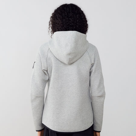 NIKE JACKET ZIP TECH FLEECE GRIS/NOIR FEMME