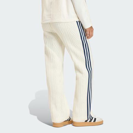 ADIDAS ORIGINALS ADIDAS ORIGINALS KNIT CLASSIC TRACK TROUSERS Off White WOMEN