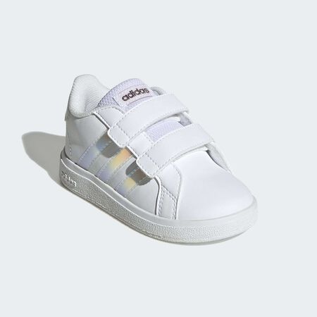 ADIDAS SPORTSWEAR Chaussure à scratch Grand Court Lifestyle Court Cloud White / Iridescent / Cloud White BÉBÉ