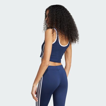 ADIDAS ORIGINALS Brassière Adicolor 3 bandes Night Indigo / White FEMME