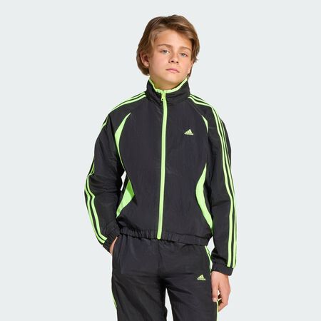 ADIDAS ORIGINALS Veste de survêtement Teamgeist Black / Signal Green CADET