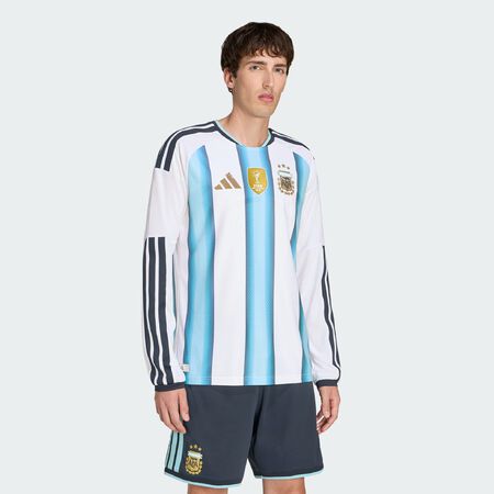 ADIDAS PERFORMANCE Argentina 26 Home Authentic Long Sleeve Jersey White / Icey Blue / Light Blue MEN