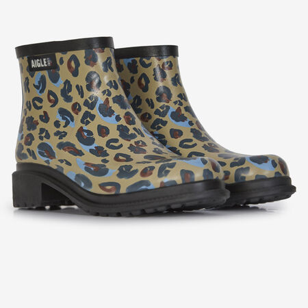 AIGLE FULFEEL LOW LEOPARD BEIGE/MARRON FEMME