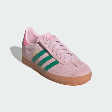 ADIDAS ORIGINALS Chaussure lacets élastiques Gazelle Comfort Closure Enfants Clear Pink / Court Green / Bliss Pink CADET