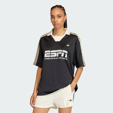ADIDAS ORIGINALS MAILLOT DE FOOTBALL SPONSOR Black FEMME