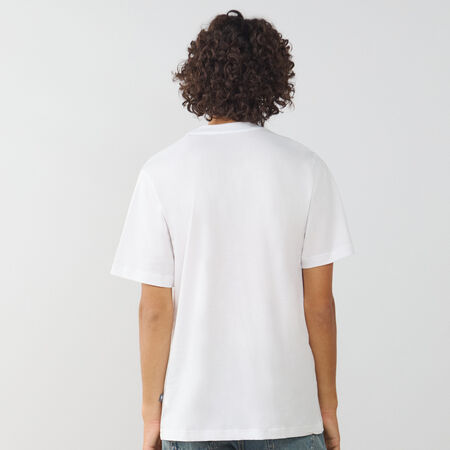 NEW BALANCE TEE SHIRT OVAL LOGO BLANC/NOIR HOMME