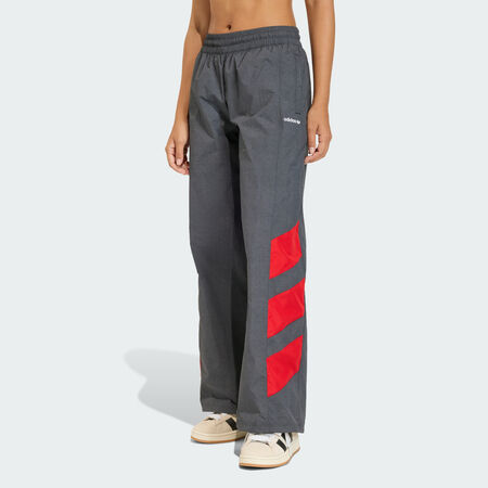 ADIDAS ORIGINALS BLOCKED WASHED TRACK PANTS Black WOMEN