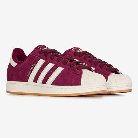 ADIDAS ORIGINALS superstar SUPERSTAR II SUEDE BORDEAUX/BLANC HOMME