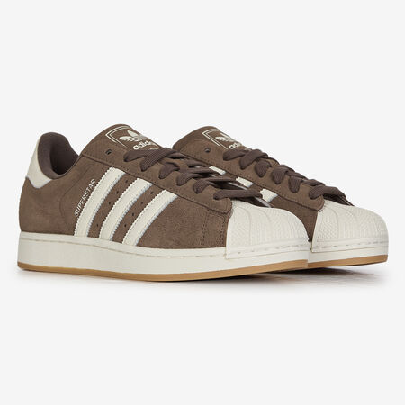 ADIDAS ORIGINALS superstar SUPERSTAR II SUEDE MARRON/BLANC HOMME