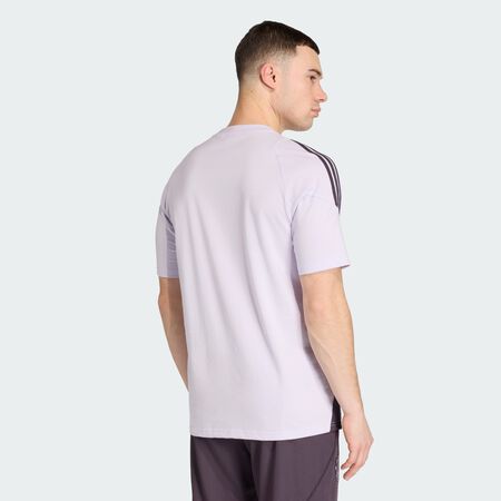 ADIDAS PERFORMANCE T-shirt coton Manchester United Tiro 25 Competition Purple Tint / Aurora Black HOMME