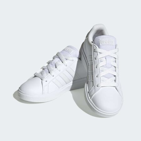 ADIDAS SPORTSWEAR Grand Court Lifestyle Tennis Lace-Up Shoes Cloud White / Cloud White / Grey One JUNIOR