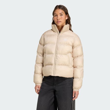 ADIDAS ORIGINALS Adicolor Short Puffer Jacket Stone Khaki WOMEN