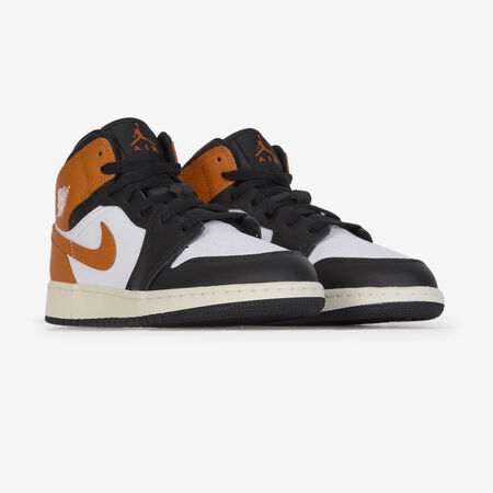 JORDAN air jordan 1 AIR JORDAN 1 MID ORANGE/NOIR JUNIOR