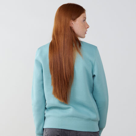 NIKE SWEAT CREW CLUB CENTERED LOGO BLEU FEMME