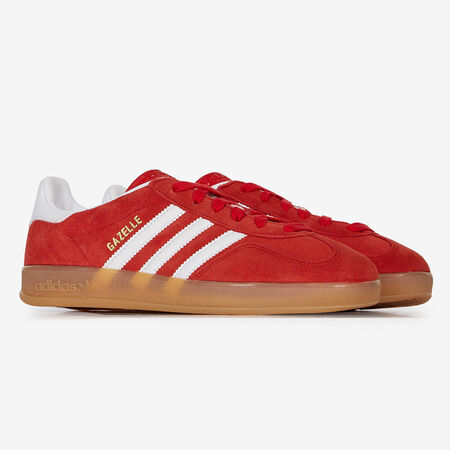 ADIDAS ORIGINALS gazelle GAZELLE INDOOR ROUGE/BLANC HOMME
