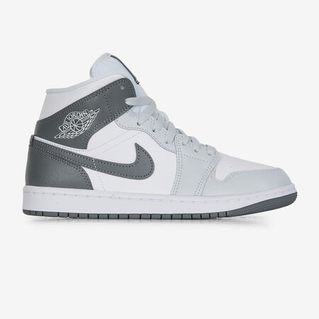 JORDAN air jordan 1 AIR JORDAN 1 MID BLANC/GRIS FEMME