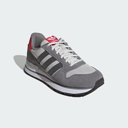 ADIDAS ORIGINALS ZX 500  RS SHOES Grey Four / Grey Five / Better Scarlet UNISEX