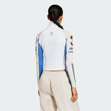 ADIDAS ORIGINALS TOP ZIP INTÉGRAL SLIM TEAMGEIST White / Bliss FEMME