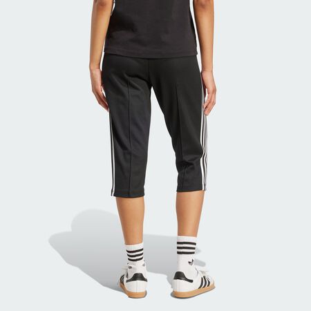 ADIDAS ORIGINALS Adicolor 3-Stripes Capri Track Pant Black / White WOMEN