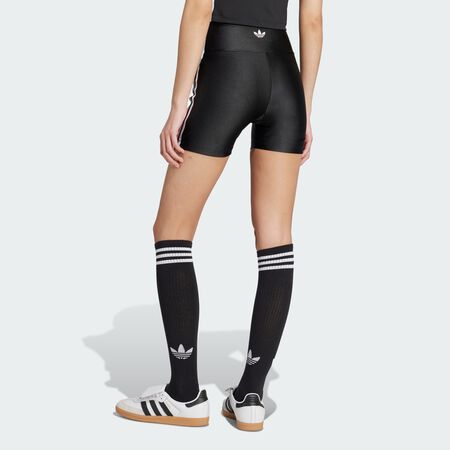 ADIDAS ORIGINALS Short Adicolor 3-Stripes Booty Black / White FEMME