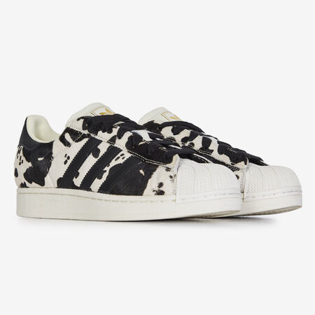 ADIDAS ORIGINALS superstar SUPERSTAR II PONY HAIR COW BLANC/MARRON FEMME