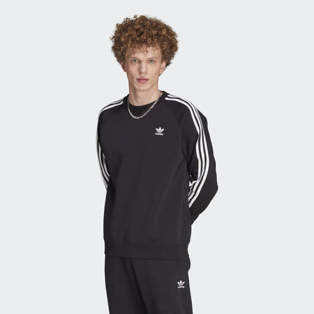 ADIDAS ORIGINALS Adicolor Classics 3-Stripes Crew Black MEN