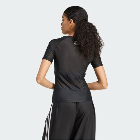ADIDAS ORIGINALS T-shirt transparent ajusté Adilenium Season 4 Teamgeist Black FEMME