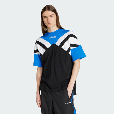 ADIDAS ORIGINALS T-shirt lignes de coutures Archive Black / Blue HOMME