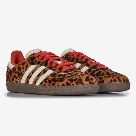 ADIDAS ORIGINALS samba SAMBA OG LEOPARD PONY HAIR MARRON/BLANC FEMME