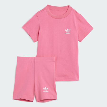 ADIDAS ORIGINALS Ensemble t-shirt et cycliste Enfants Pink Fusion CADET