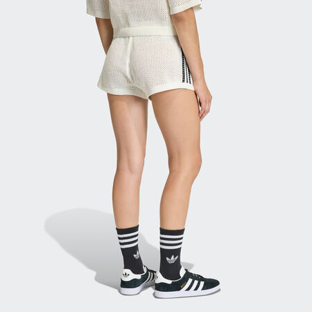 ADIDAS ORIGINALS SHORT CROCHET TRICOTÉ Off White FEMME
