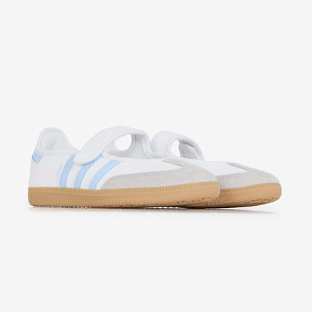 ADIDAS ORIGINALS samba SAMBA JANE BLANC/BLEU JUNIOR