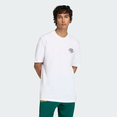 ADIDAS ORIGINALS T-SHIRT GRAPHIQUE VARSITY White HOMME
